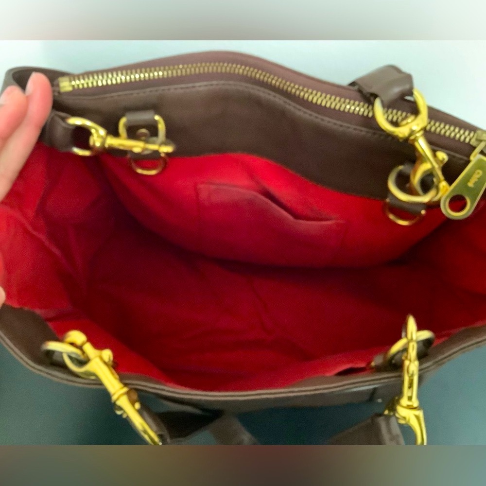 CHLOE Brown Eden Leather Shoulder Bag - Picture 9 of 12